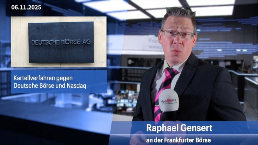 Kartellverfahren gegen Deutsche Börse - Aktie sackt ab, Dax gibt nach
