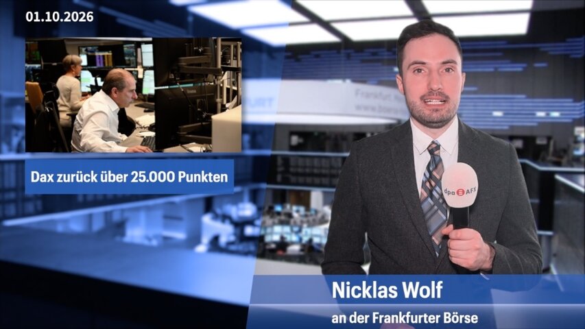 Dax kämpft sich zurück über 25.000 Punkte - KI-Hype stützt wieder
