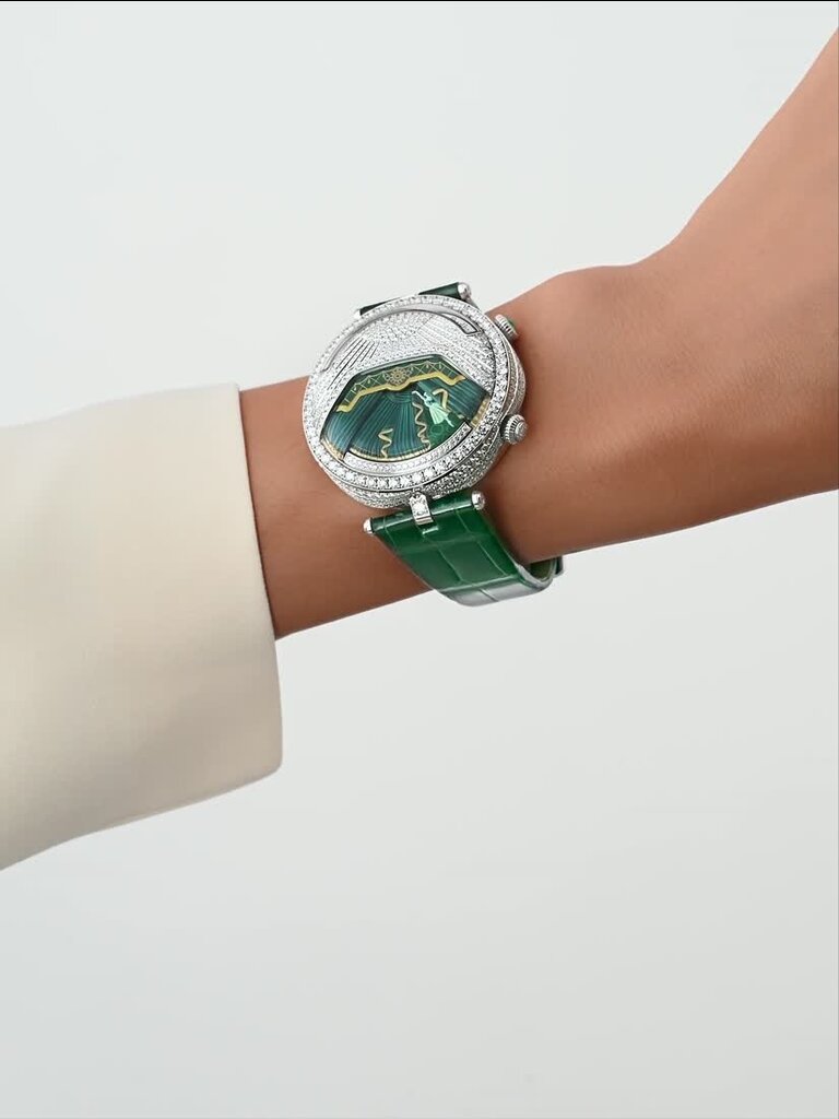 レディ アーペル バレリーヌ ミュージカル エメラルド ウォッチ 18K