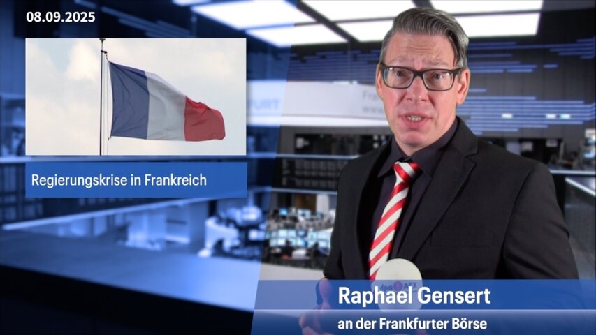 Frankreichs Regierung vor Sturz, Dax mit Gewinn in die Woche gestartet