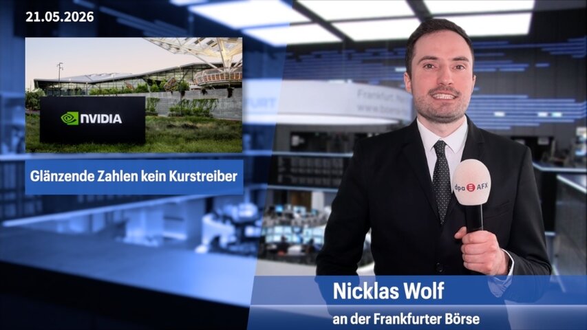 Dax schwankt nach Nvidia-Zahlen - Iran-Krieg und Konjunktur auch im Blick