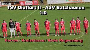 TSV Dietfurt II - ASV Batzhausen 1:0