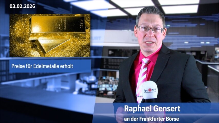 Edelmetalle erholt, Dax mit weiterem Gewinn erwartet