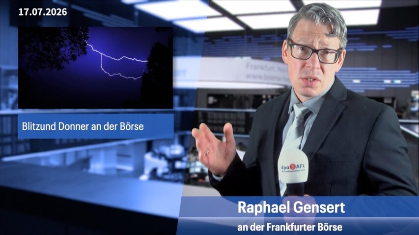 Gewitterwolken auch über den Aktienmärkten, Dax tiefrot