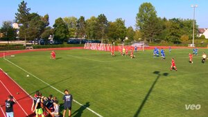 Direktes Freistoßstor von Moritz Ortner zum 2:0