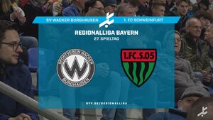 SV Wacker Burghausen - 1. FC Schweinfurt 1905