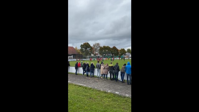 Indirekter Freistoß von Sebastian Mahler zum 1:0