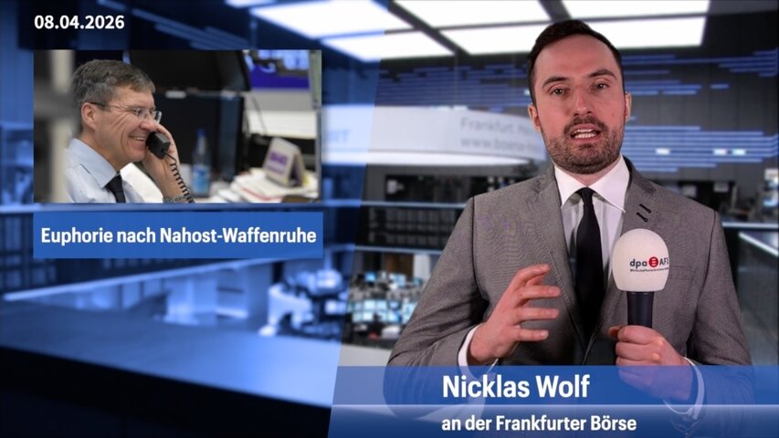 Dax springt 5 Prozent höher - Waffenruhe im Iran-Krieg sorgt für Euphorie