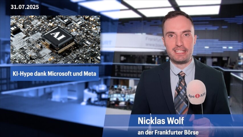 Dax gibt Gewinne ab - Hype um KI in den USA