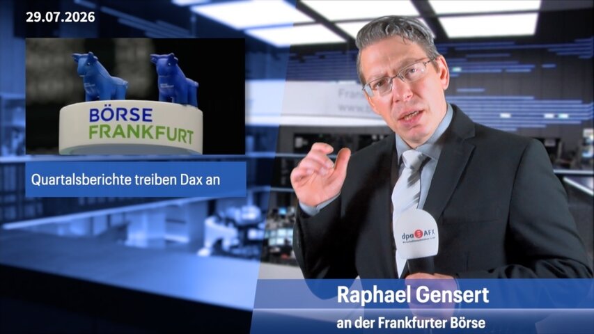 Quartalsberichte treiben den Dax an, Deutsche Bank hat Nase vorn