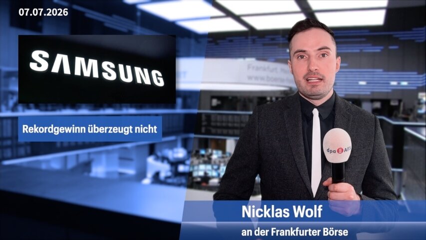 Dax schwächelt nach Rekorden - Aktien mit KI-Bezug leiden unter Samsung