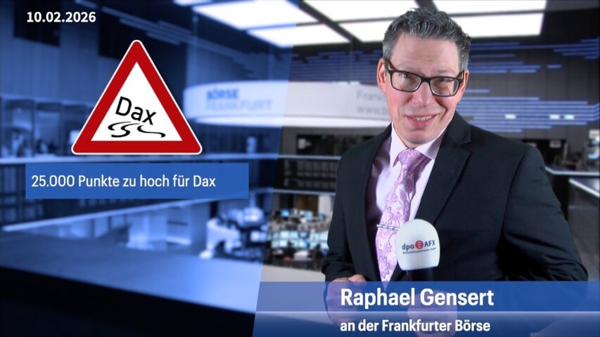 Chemie-Aktien gefragt, Dax kann 25.000 Punkte nicht halten