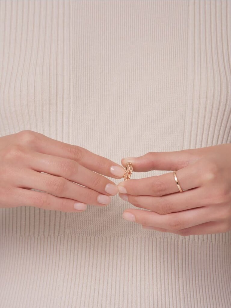 ヴィンテージ アルハンブラ リバーシブル リング 18K ローズ ゴールド