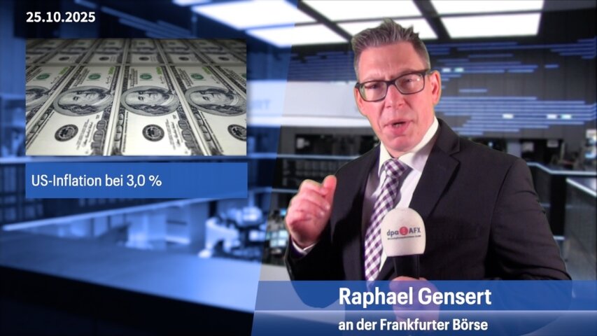 Dax kann Wochenverluste aufholen, US-Inflation bei 3 %