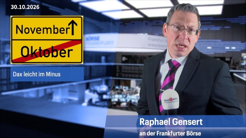 Kleiner Dämpfer für den Dax, Spannug vor Inflations- und BIP-Daten