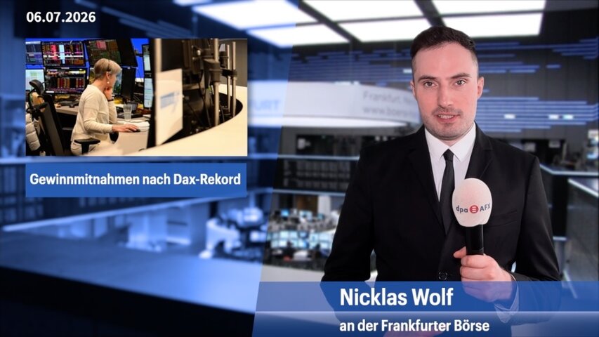 Gewinnmitnahmen im Dax nach Rekord bei 25.900 Punkten