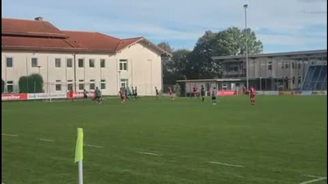1:0 durch Dominik Schederecker (TSV Schnaitsee vs. TV Obing)
