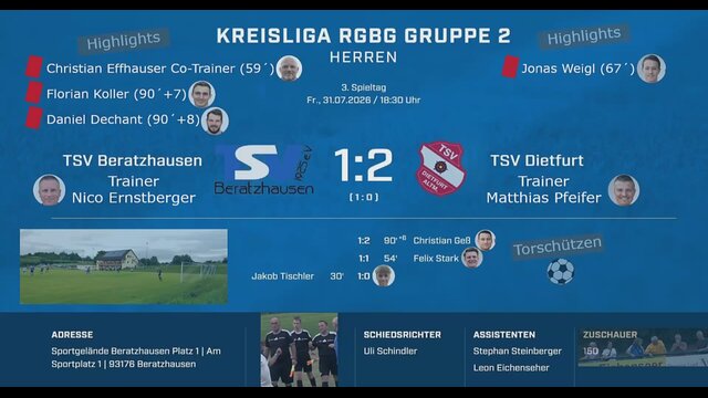 TSV Beratzhausen - TSV Dietfurt