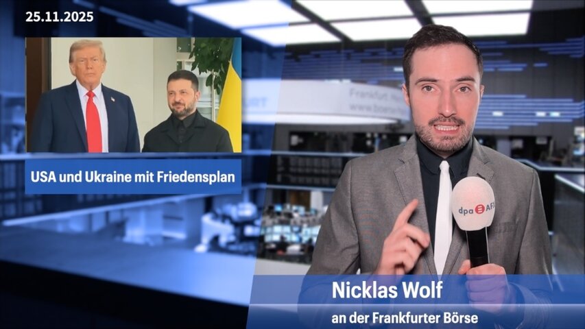 Dax dreht ins Plus - Ukraine stimmt US-Friedensplan wohl zu