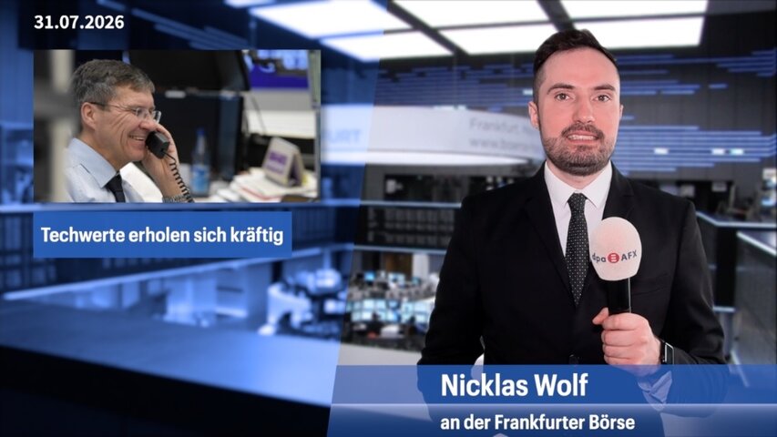Dax steuert Rekordhoch an - Kräftige Erholung der Techwerte
