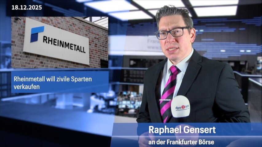 Rheinmetall will zivile Sparte verkaufen, Dax mit Verlust erwartet