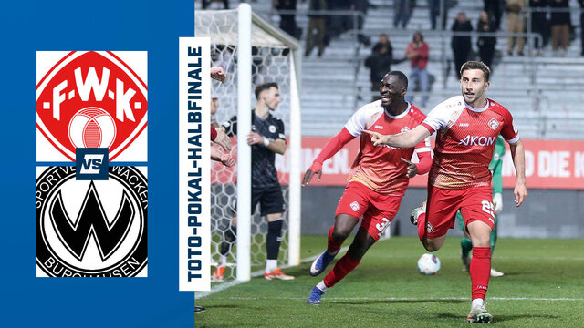 Highlights: Toto-Pokal-Halbfinale Würzburger Kickers vs. Wacker Burghausen