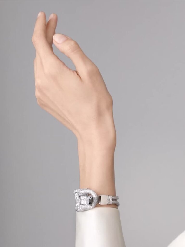 カデナ ウォッチ 18K ホワイトゴールド, ダイヤモンド - ヴァン
