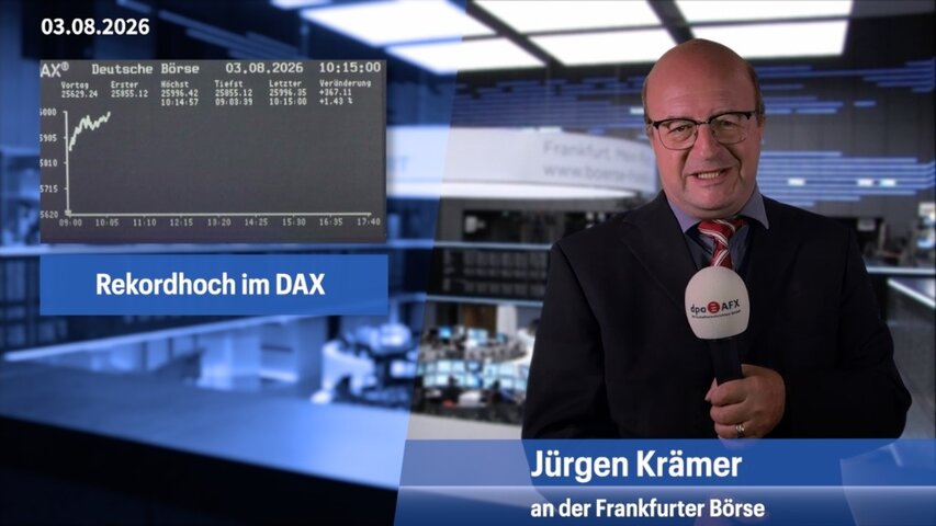 Rekordhoch im Dax zum Wochenauftakt