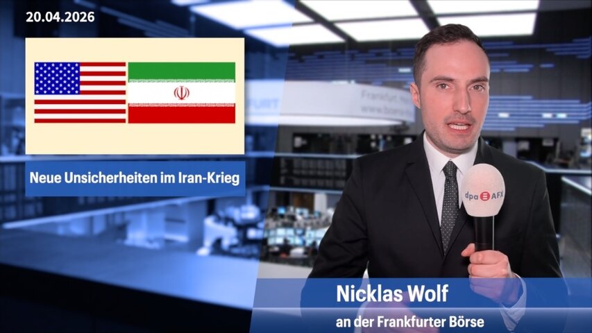 Dax gibt wieder nach - Unsicherheiten im Iran-Krieg belasten nach Kursrally