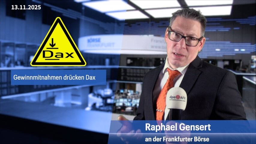 Dax gerät unter Druck: Gewinnmitnahmen überwiegen