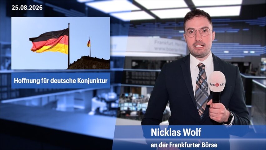 Dax steigt spürbar - Wirtschaftsdaten nähren Konjunkturhoffnung