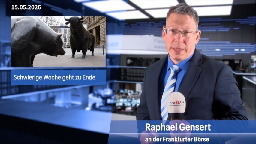Schwierige Woche geht zu Ende, Dax tiefrot