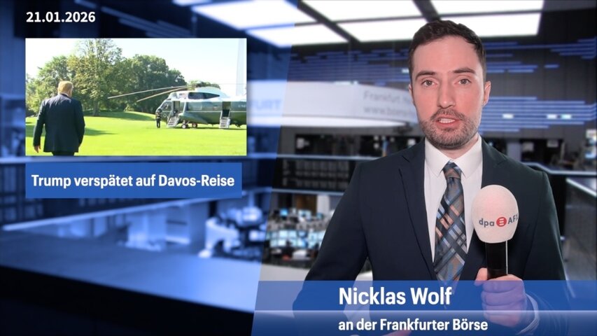 Dax vor Trump-Rede in Davos etwas tiefer erwartet