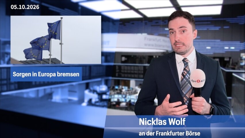 Sorgen in Europa belasten - Dax und Dow leicht im Minus
