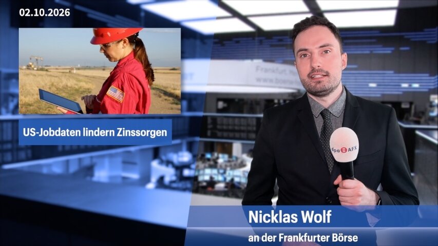 Dax bleibt deutlich im Plus - US-Arbeitsmarktbericht lindert Zinssorgen