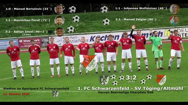 1. FC Schwarzenfeld - SV Töging/Altmühl
