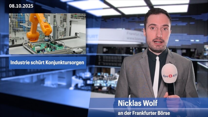 Dax steigt in Richtung Rekordhoch - Industrieproduktion schürt Konjunktursorgen