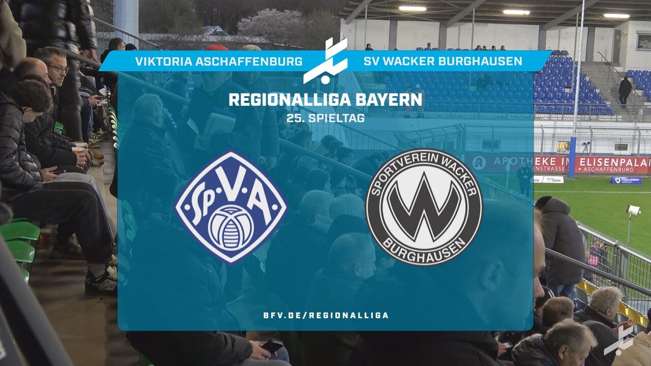 SV Viktoria Aschaffenburg - SV Wacker Burghausen, 2:2 | BFV