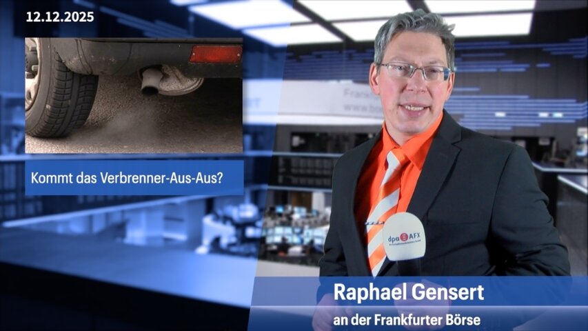 Debatte über Verbrenner-Aus, Dax mit Wochengewinn