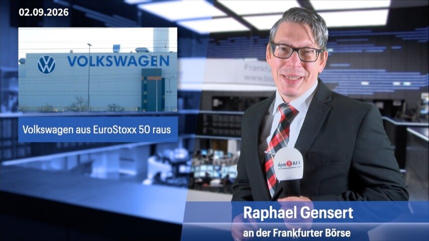 Volkswagen muss EuroStoxx 50 verlassen, große Indizes tief im Minus