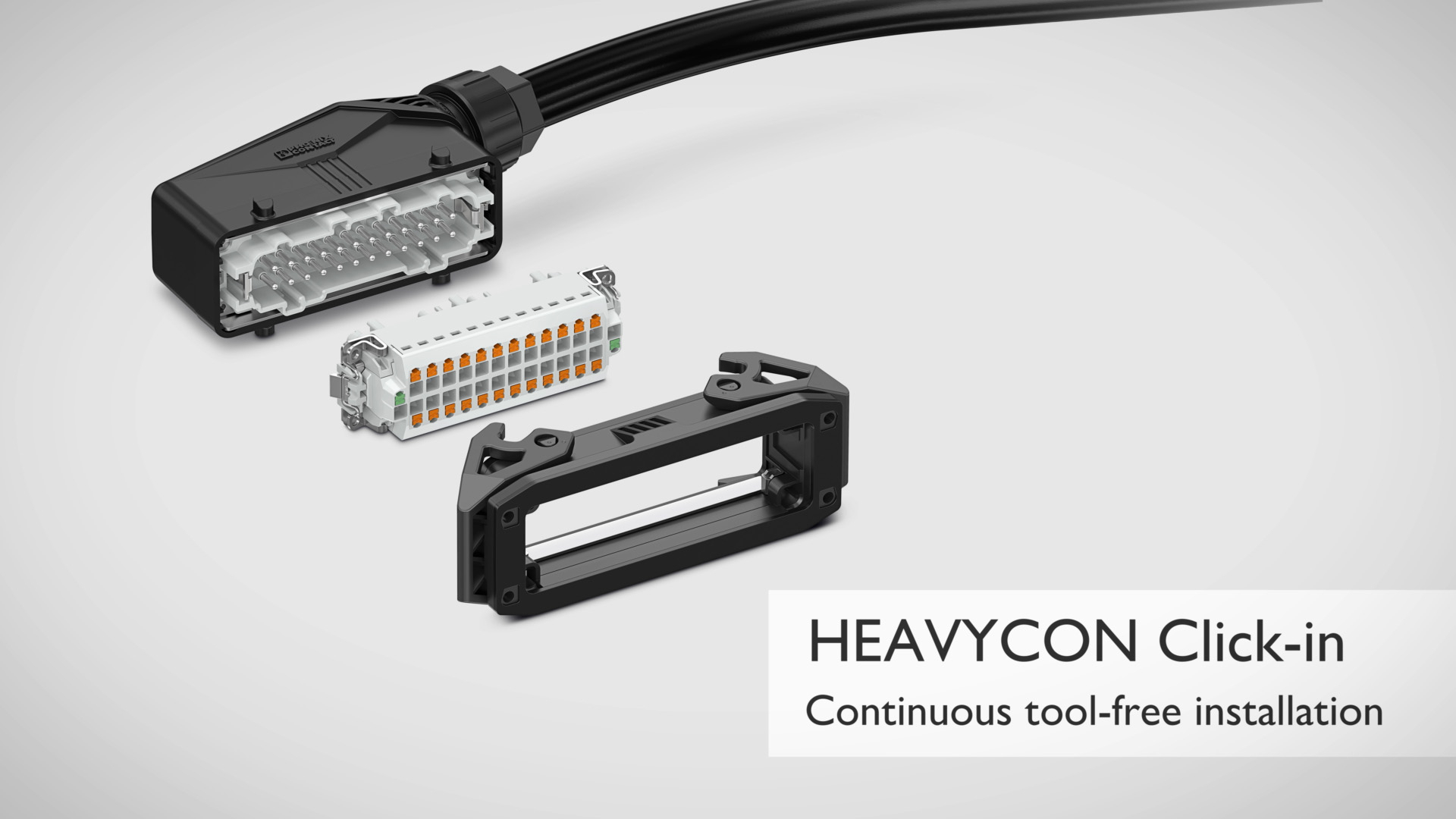 Click-inラッチ機構を備えたHEAVYCON MODULARコンタクト