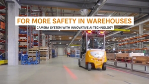 More safety in the warehouse - camera system with AI technology
