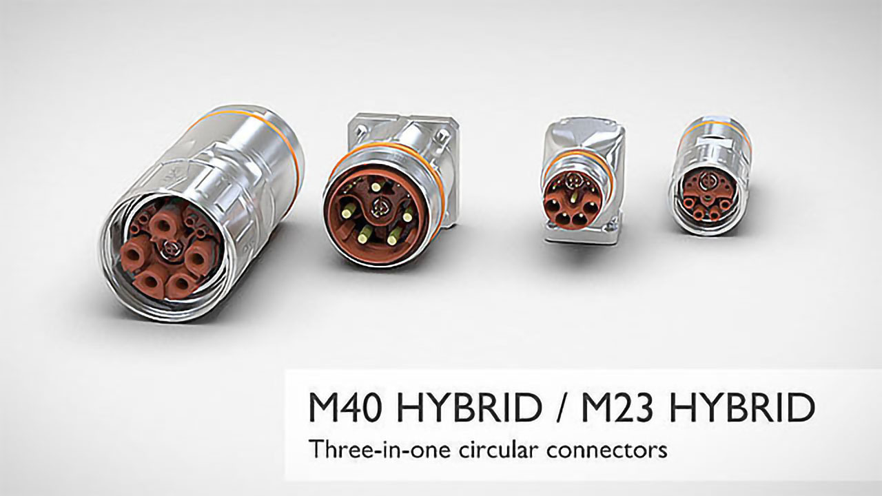 M23 / M40 hybrid connectors: efficient connection of your electrical devices