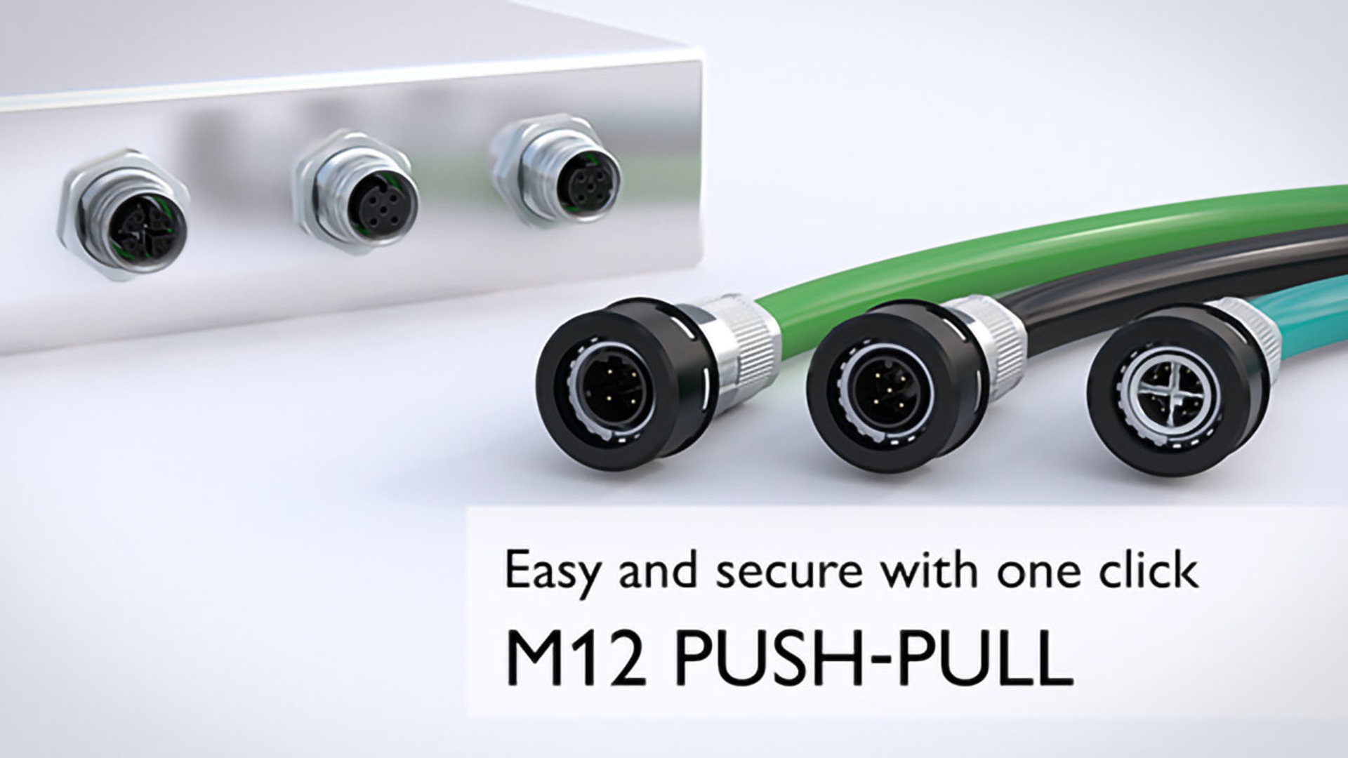 M12 push-pull connectors