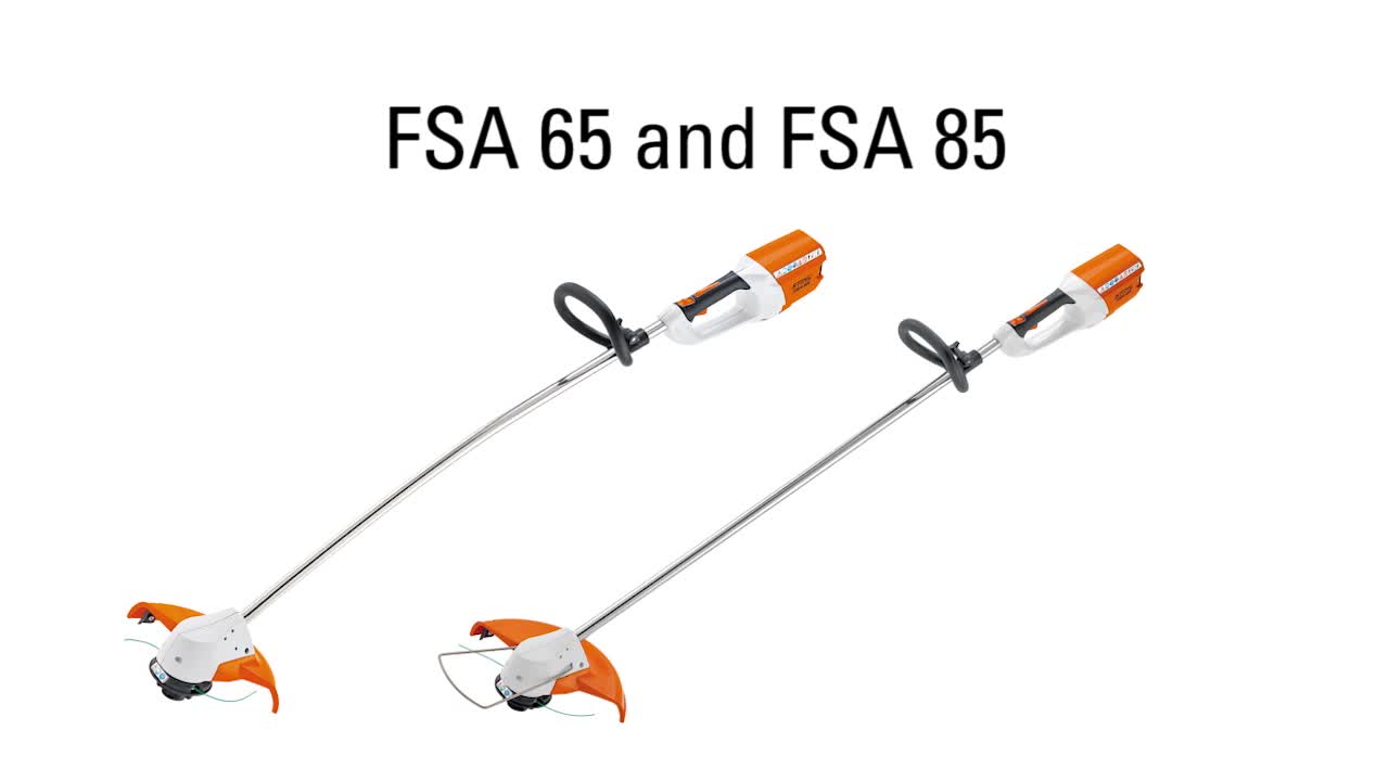 STIHL cordless brushcutters FSA 65 and FSA 85